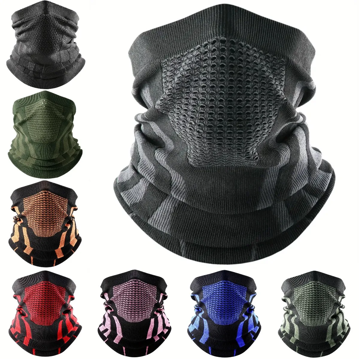 Neck Warmer Tube - Colors Winter Breathable Comfortable Thermal Knitted