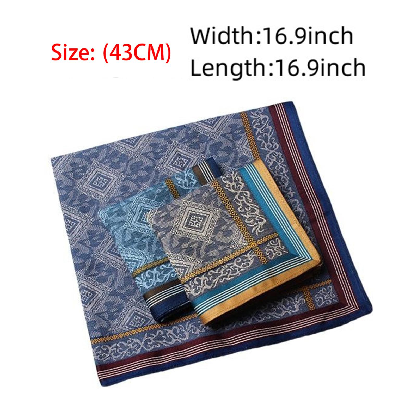 3x Mens Handkerchief Hankies P - Handkerchief Cotton Men recension och pris