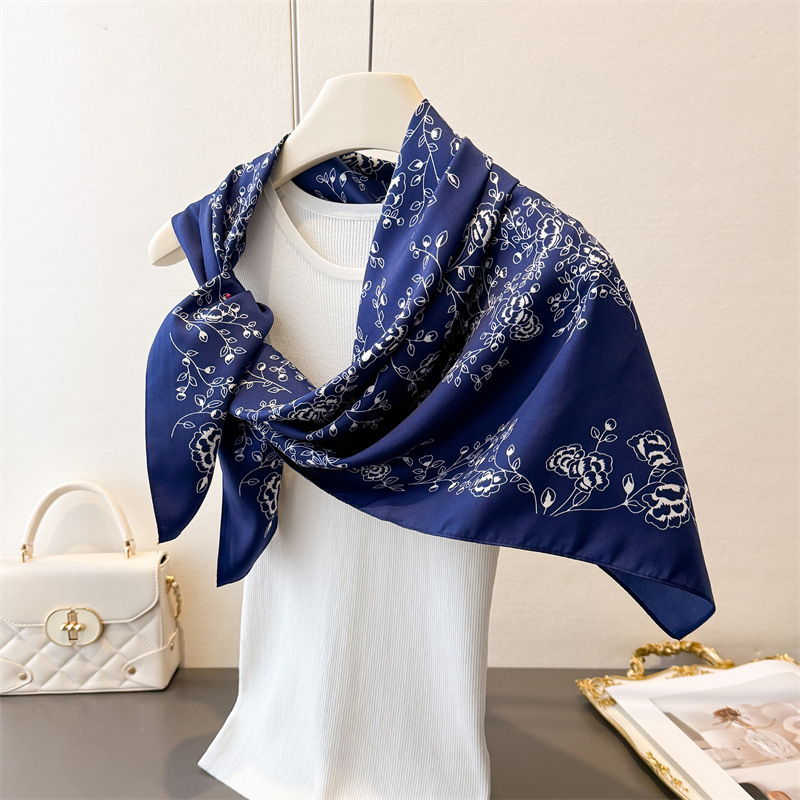 Luxury Vintage 90X90cm Square  - Face Scarf Mask recension och pris