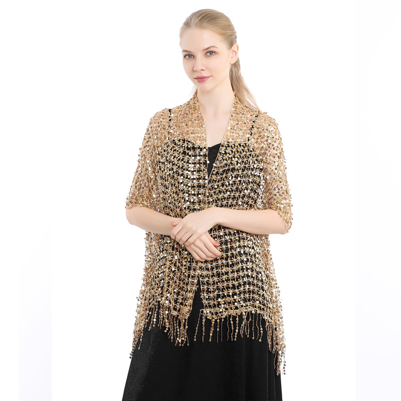 European and American Sequins  - Stole Wedding Shawl recension och pris
