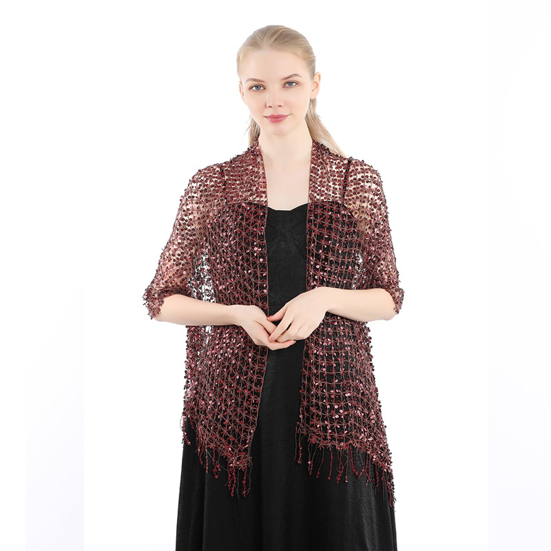 European and American Sequins  - Stole Wedding Shawl recension och pris