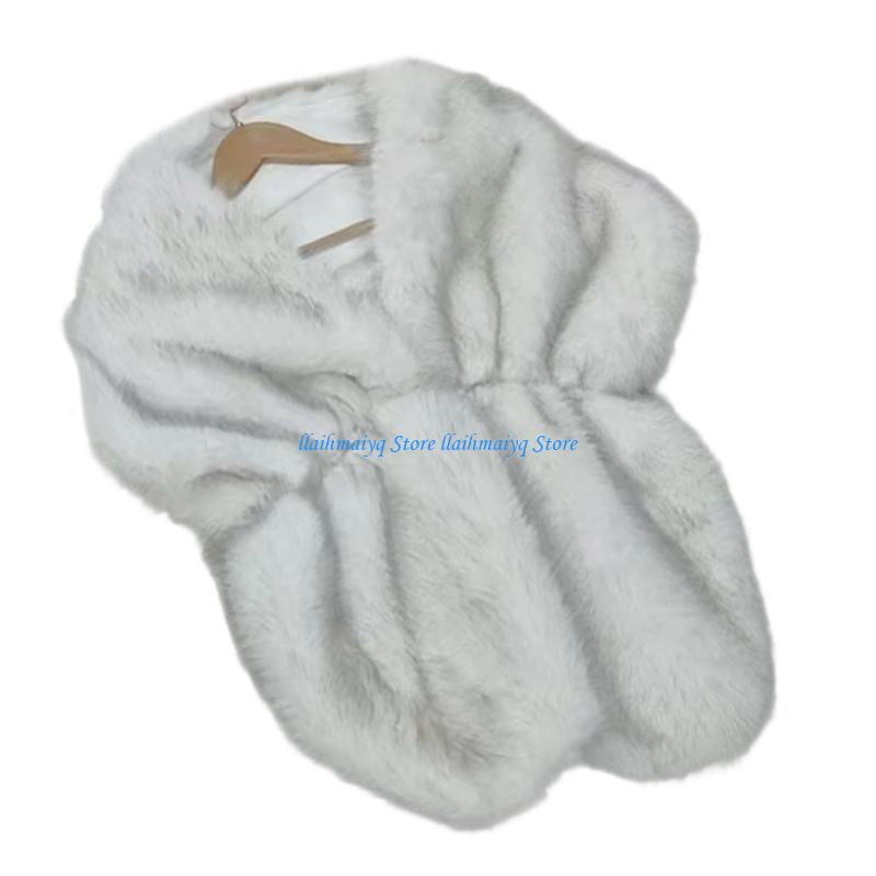 573B Luxurious Artificial Furs - Stole Wedding Shawl recension och pris