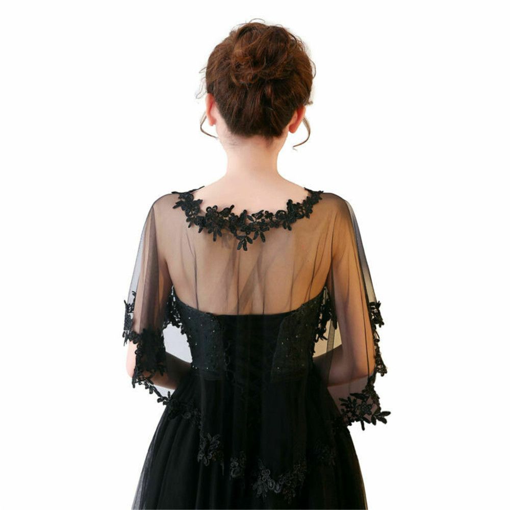 Fashion Lace Short Sleeve Shru - Stole Wedding Shawl recension och pris