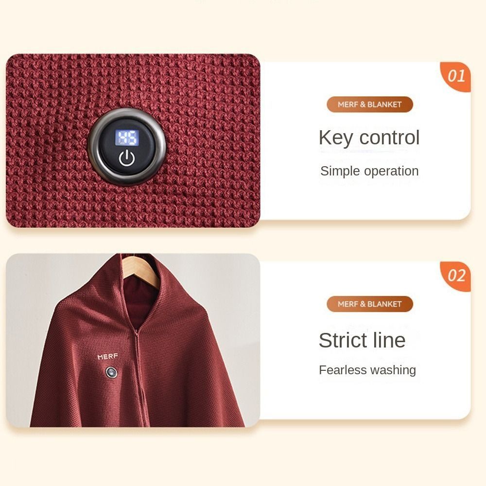 Fashion Wearable USB Electric  - Woven Scarf Blanket recension och pris