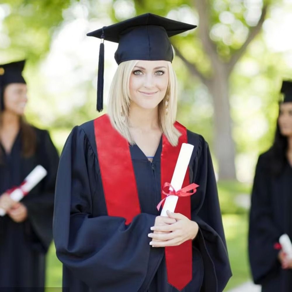 Solid Color Graduation Season  - Stole Wedding Shawl recension och pris
