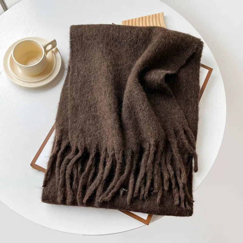 Scarf Lady Autumn Winter Solid - Muffler Men Wool recension och pris