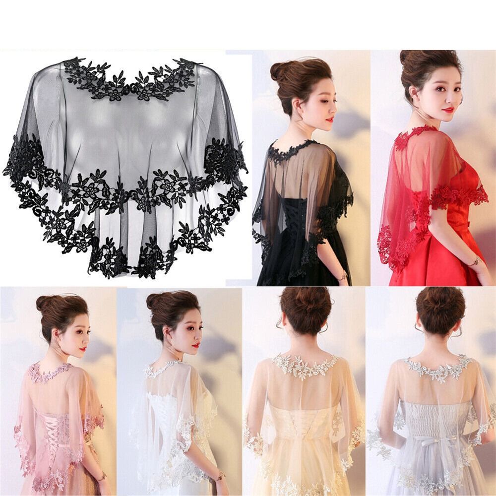 Women Party Bridal Casual Lace - Stole Wedding Shawl recension och pris
