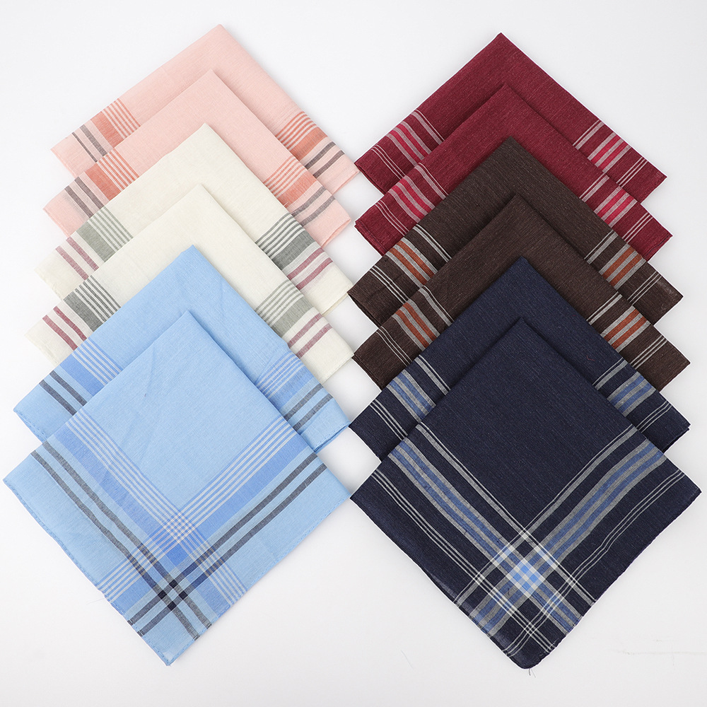 6pcs Men's Mixed Color Plaid S - Handkerchief Cotton Men recension och pris