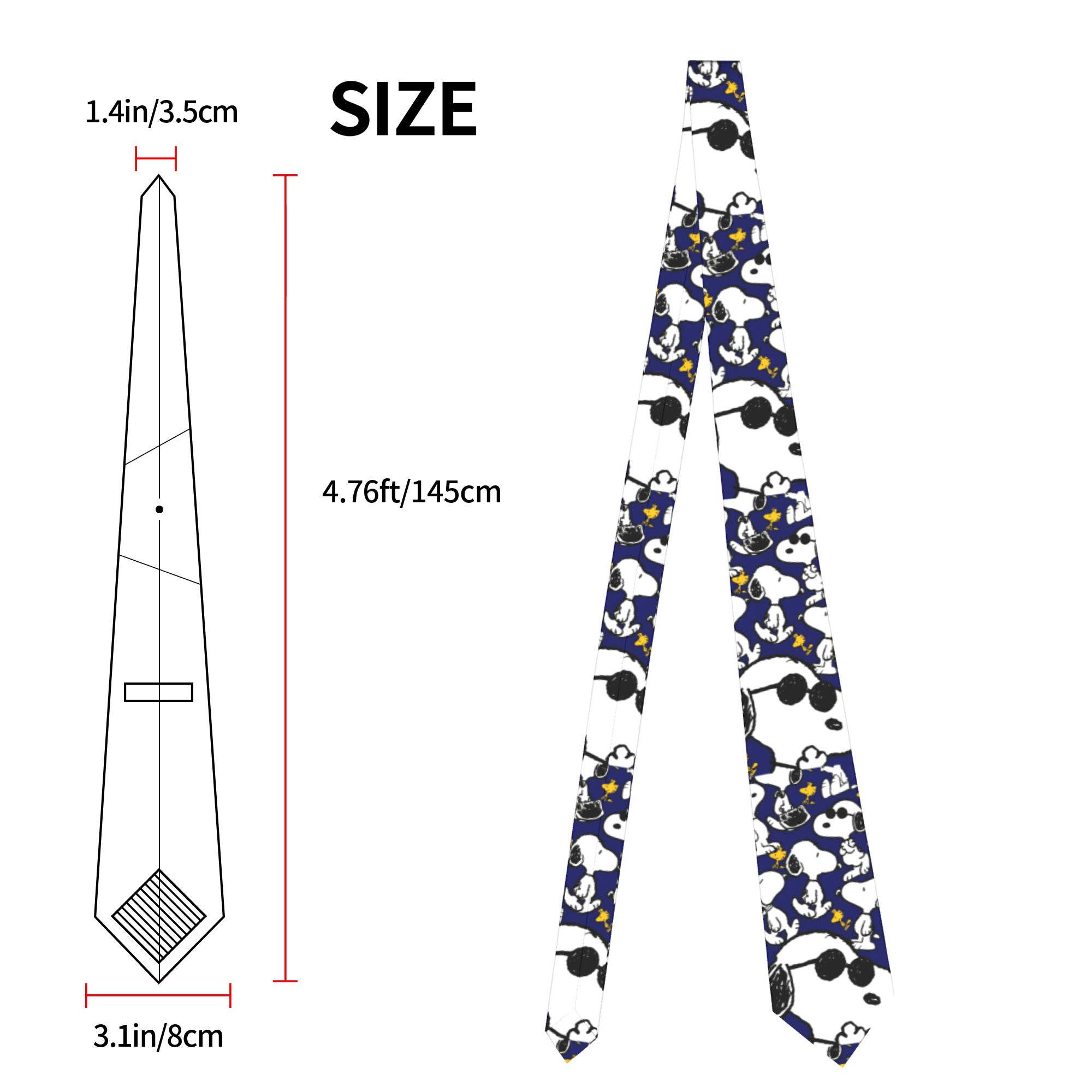 Snoopys Woodstock Necktie Unis - Skinny Tie Men recension och pris