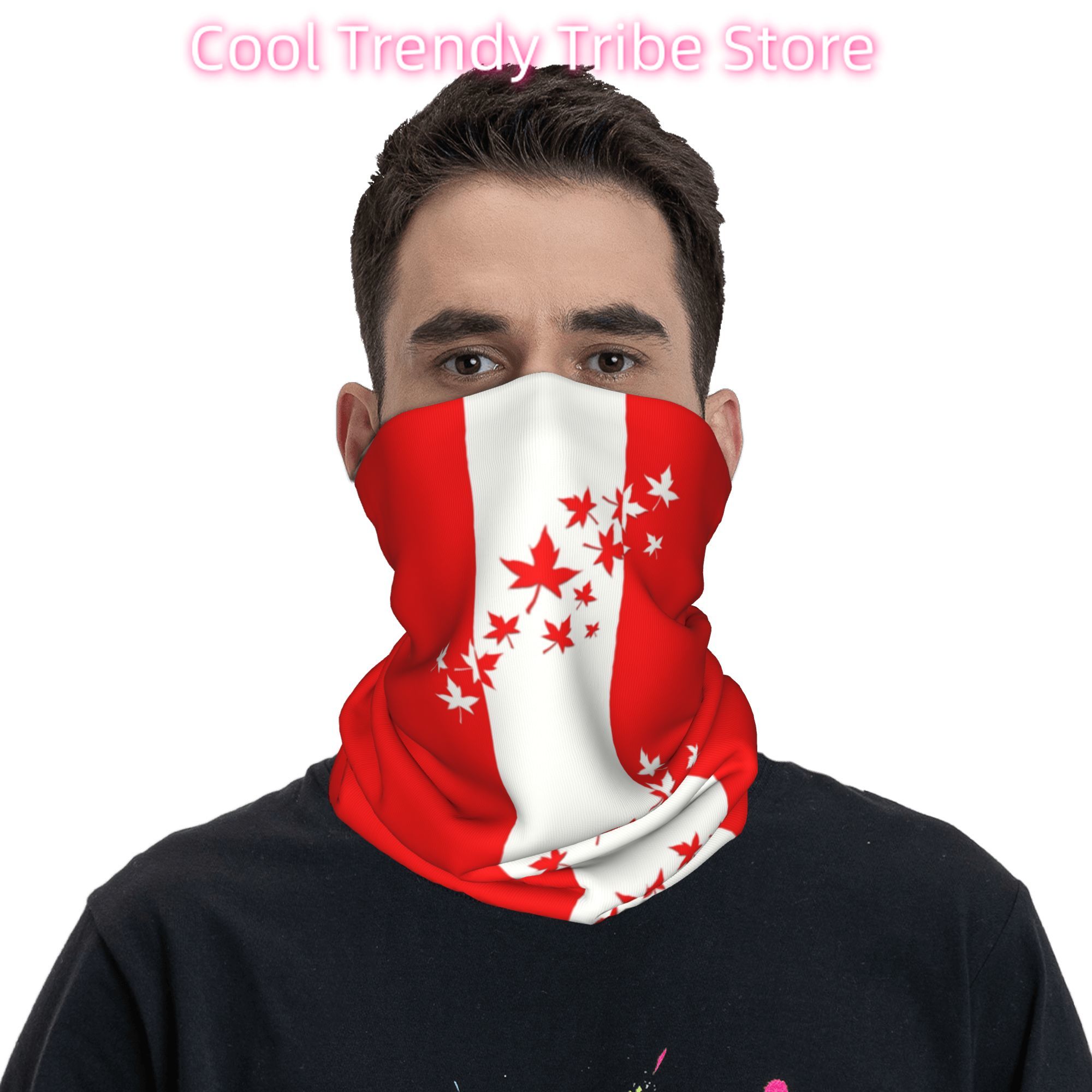 Custom Maple Leaf Canada Flag  - Neck Warmer Tube recension och pris