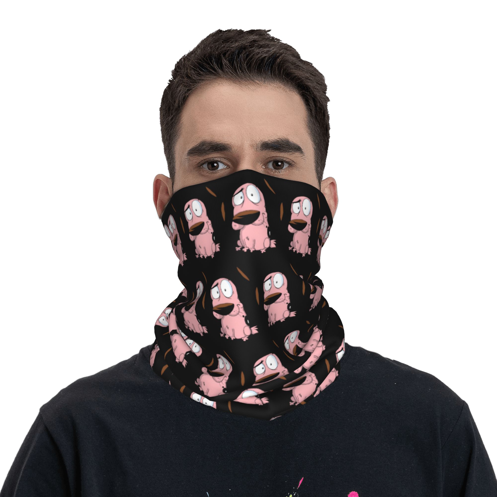 Custom Cartoon Courage Dog Win - Neck Warmer Tube recension och pris