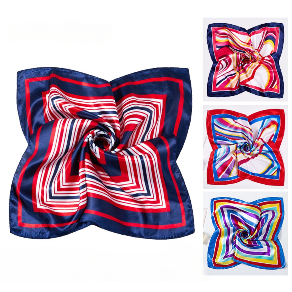 50*50cm Square Silk Scarves Sc - Silk Neck Scarf recension och pris