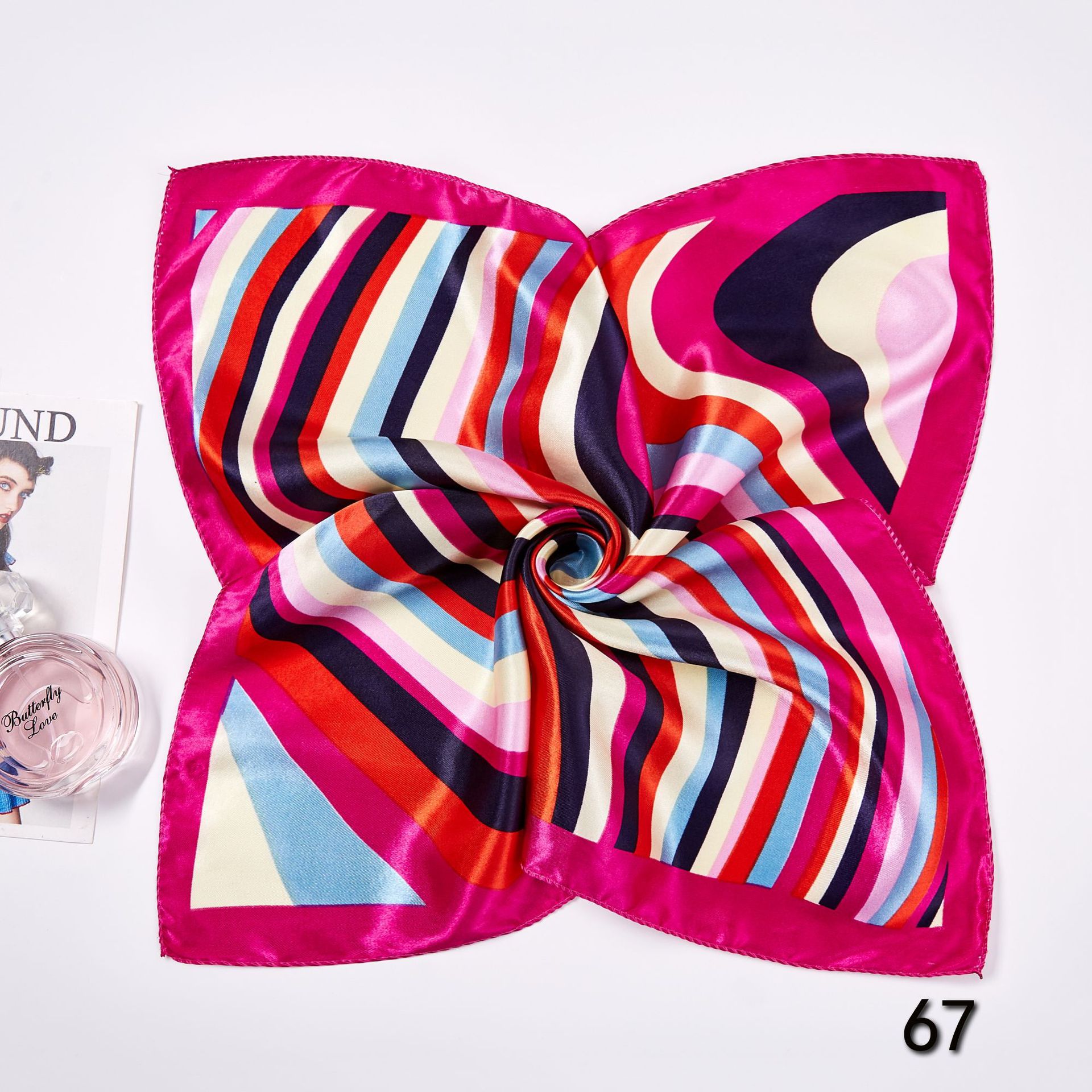 50*50cm Square Silk Scarves Sc - Silk Neck Scarf recension och pris
