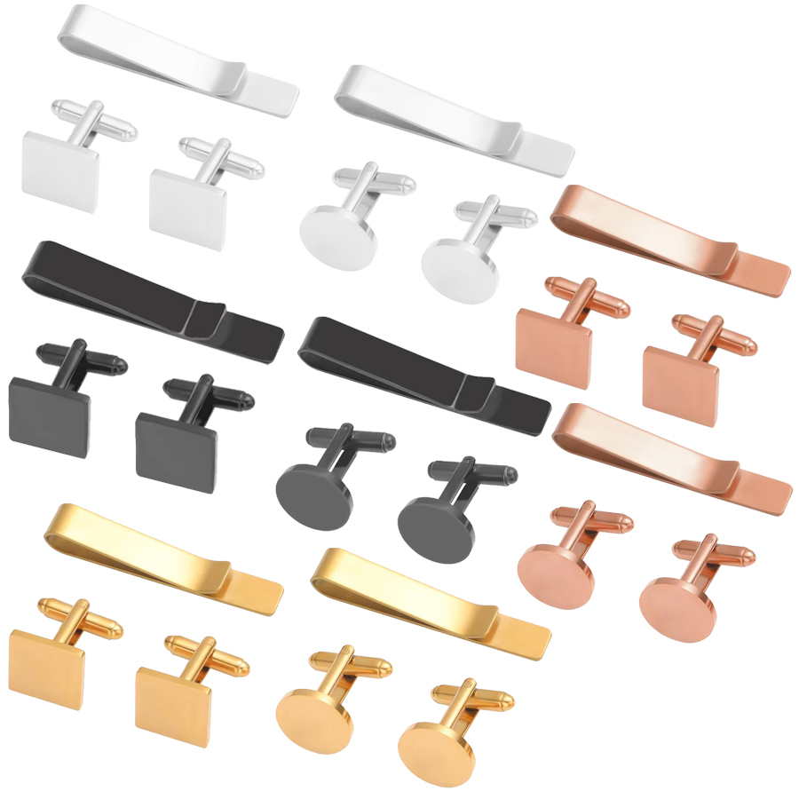 Freeteeme New Fashion Cufflink - Tie Bar Set Gift recension och pris