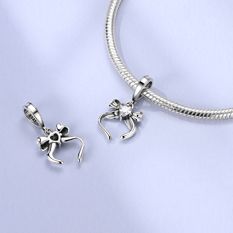 925 Sterling Silver Bow Jewelr - Tie Clip Silver recension och pris