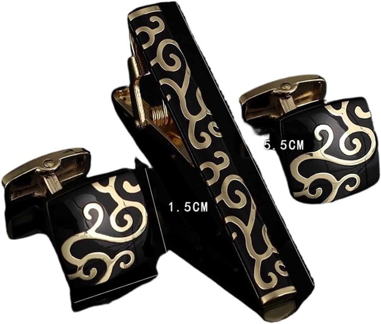 2 Sets,Mens Ties Clip Cufflink - Tie Bar Set Gift recension och pris