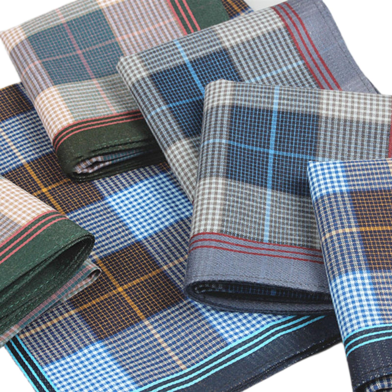6Pcs Pocket Square Hankies, Un - Handkerchief Cotton Men recension och pris