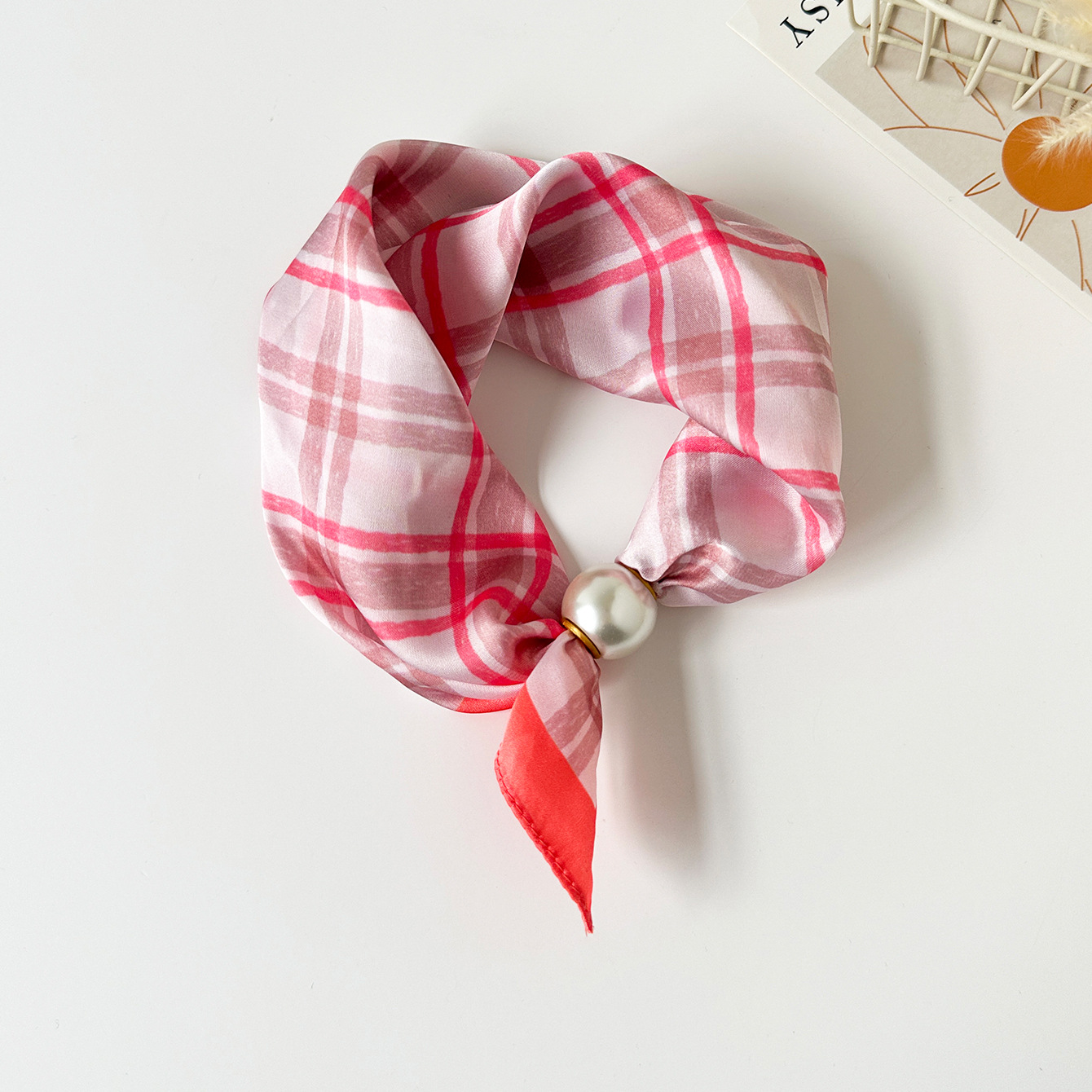 Luxury Magnetic Buckle Silk Sc - Scarf Silk Square recension och pris