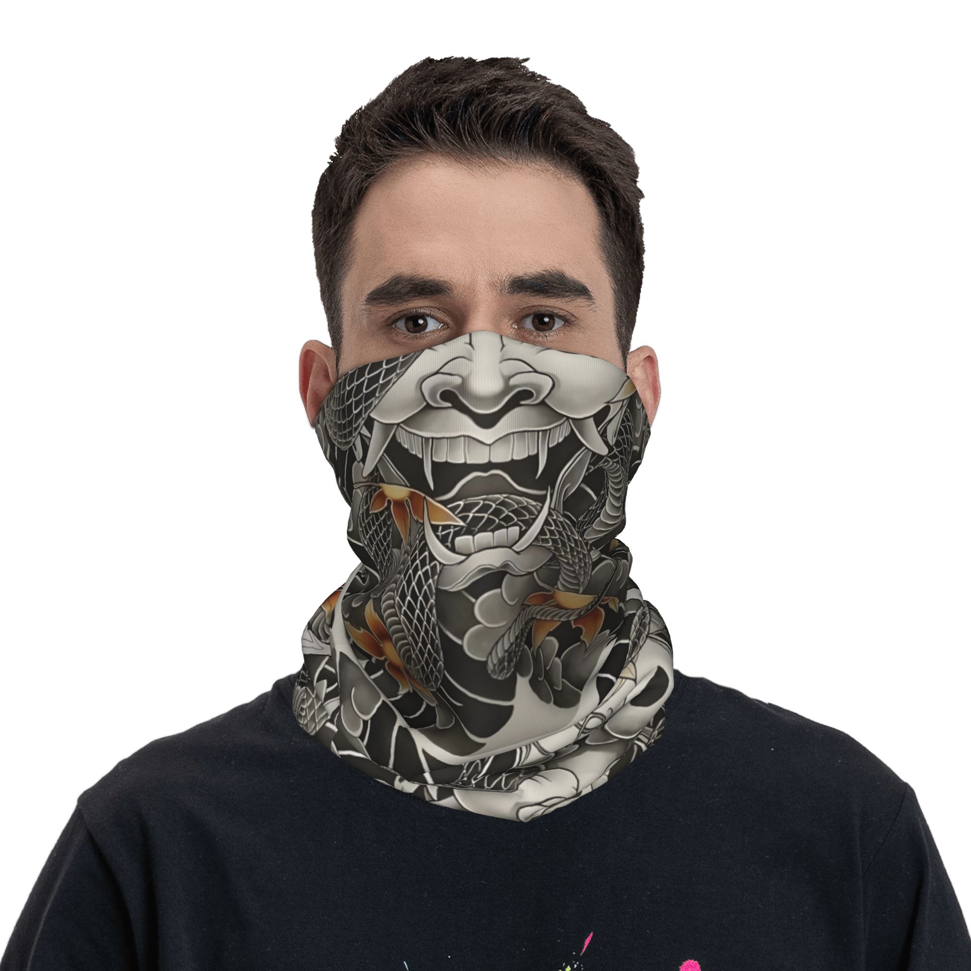 Custom Samurai Oni Demon Banda - Neck Warmer Tube recension och pris