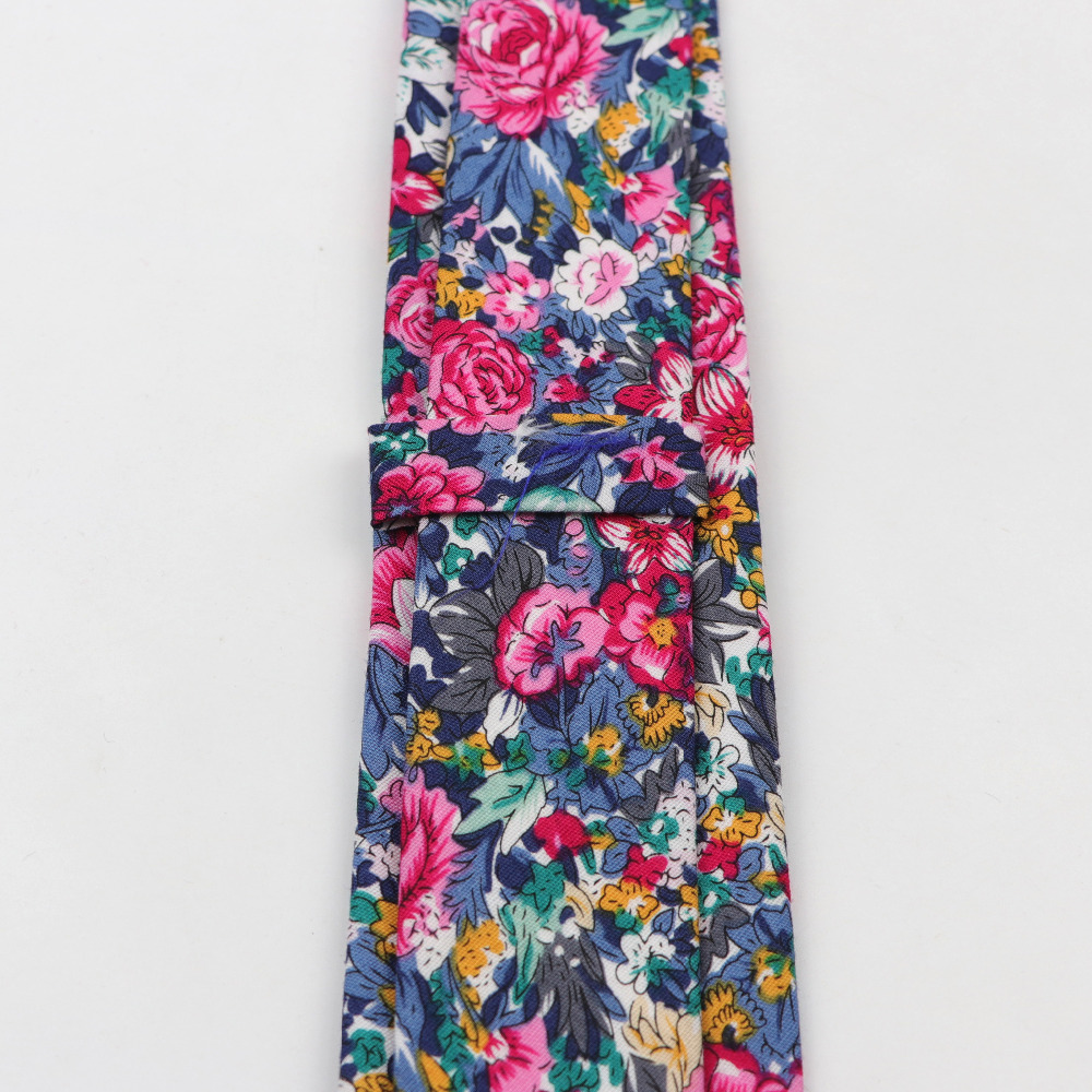 Cotton Flower Tie Men's Colour - Skinny Tie Men recension och pris