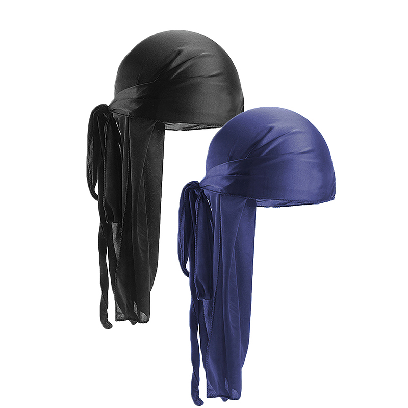 2 pcs Silky Satin Durags for M - Bandana Doo Rag recension och pris