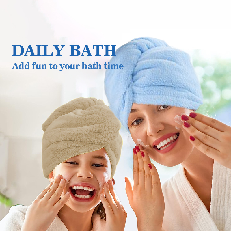 Microfiber Hair Towel Wrap for - Head Wrap Turban recension och pris