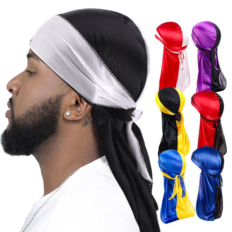 New Silky Durag Long Tail Head - Bandana Doo Rag recension och pris