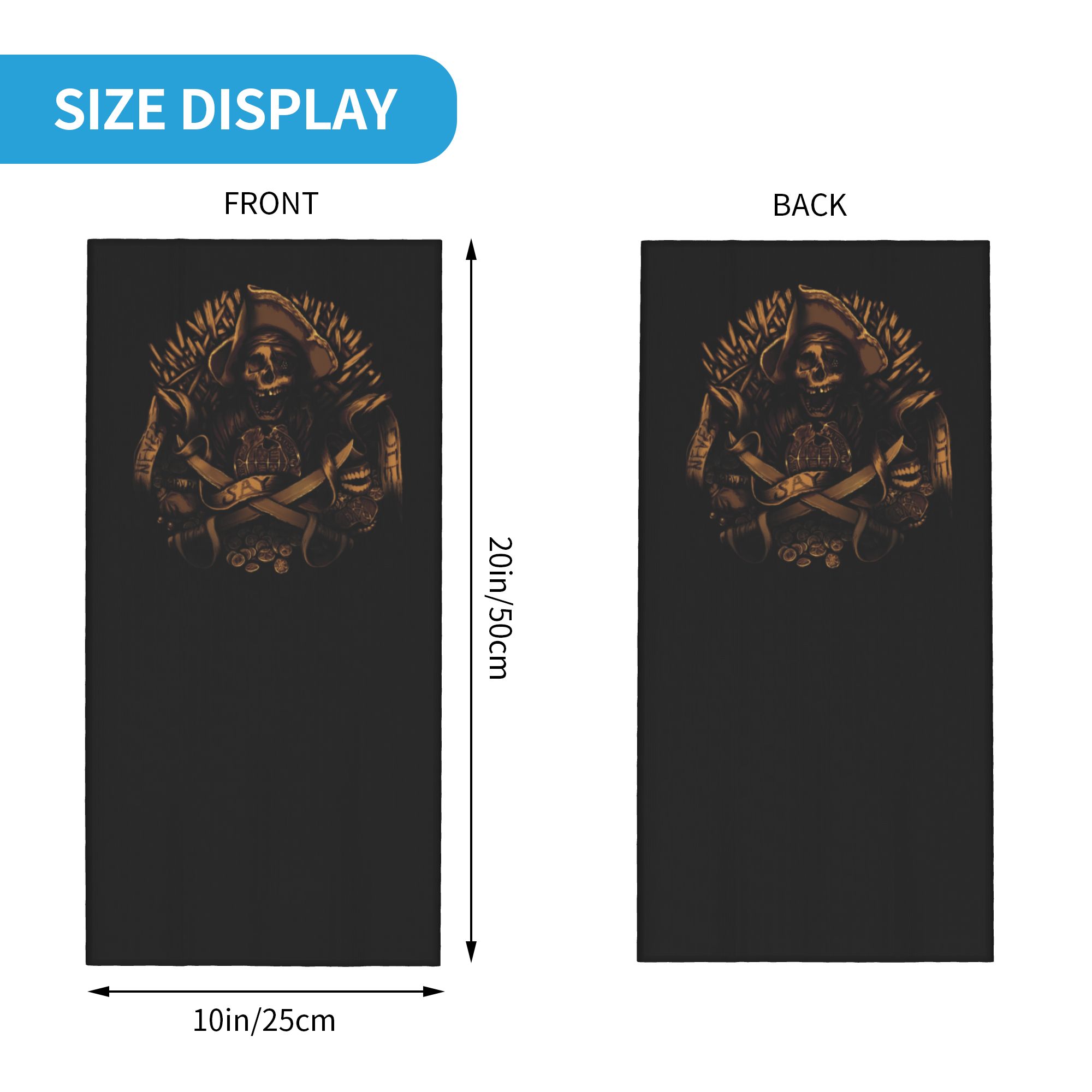 Custom Never Say Die Pirate Sk - Neck Warmer Tube recension och pris
